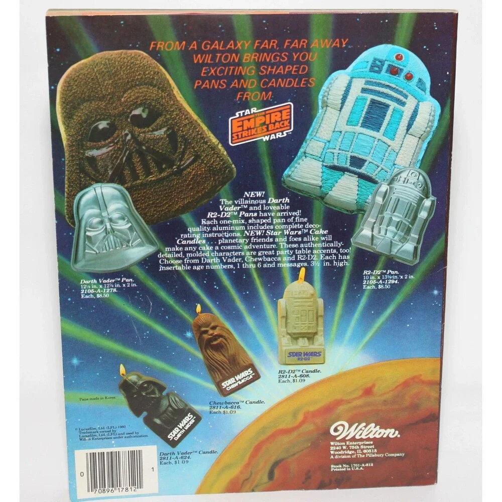 Vintage Wilton YEARBOOK 1981 Cake Decorating Magazine Catalog Star Wars Disney